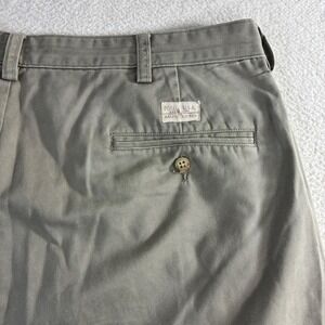 Polo Ralph Lauren Hammond Pant Men 38x30 Green Pleat Chino Preppy Cuffed Vintage